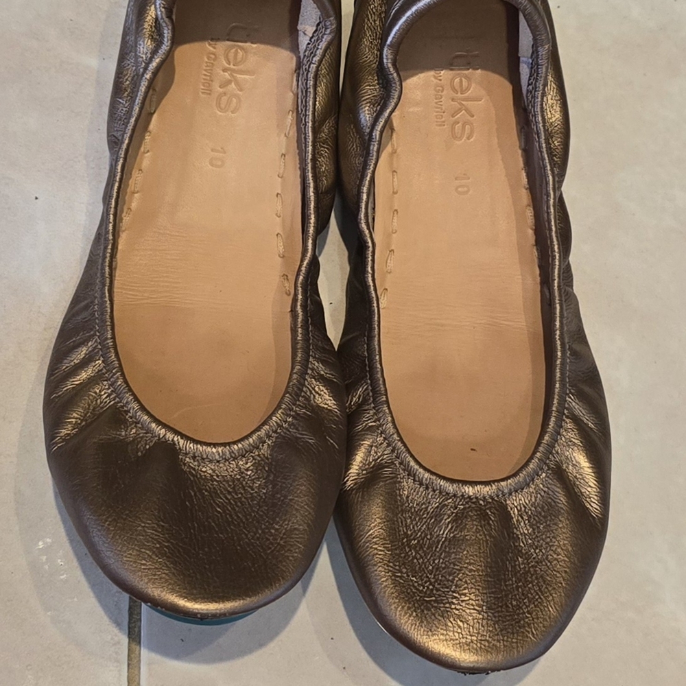 Tieks Size 10 Women's Metallic Ballet Flats